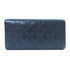 CHANEL Quilted CC SHW Cambon Line Long Wallet Calfksin Leather Black
