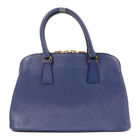 PRADA GHW 2 Way Shoulder Bag BL0837 Saffiano Leather Blue
