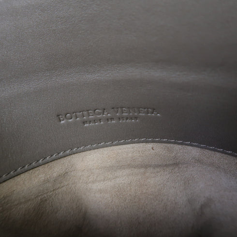 BOTTEGA VENETA BV 2 Way Shoulder Bag Calfskin Leather Grey