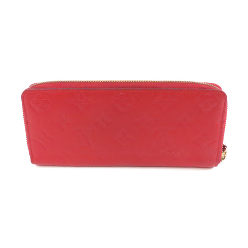 LOUIS VUITTON LV GHW Clemence Long Wallet M60169 Monogram Empreinte Red