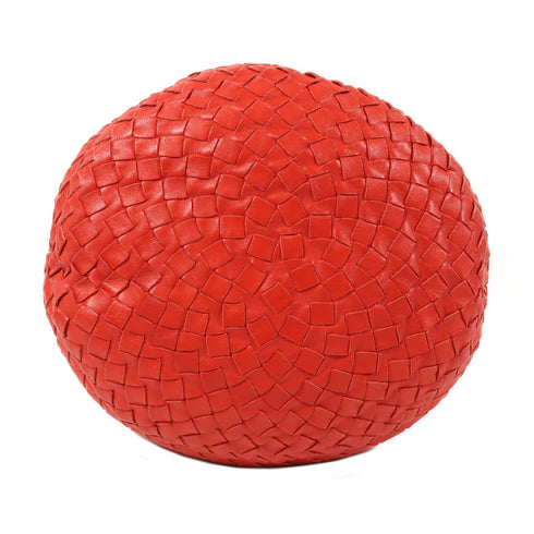 BOTTEGA VENETA BV Shoulder Bag Lambskin Leather Red
