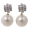 Swarovski SHW Pearl Earrings Crystal Pearl/Metal Silver/White