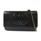 CHANEL CC SHW Timeless WOC Chain Shoulder Bag Calfskin Leather Black
