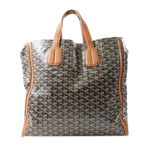 GOYARD SHW Tote Bag Handbag Coated Canvas Brown