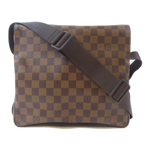 LOUIS VUITTON LV GHW Naviglio Shoulder Messenger Bag N45255 Damier Brown v5