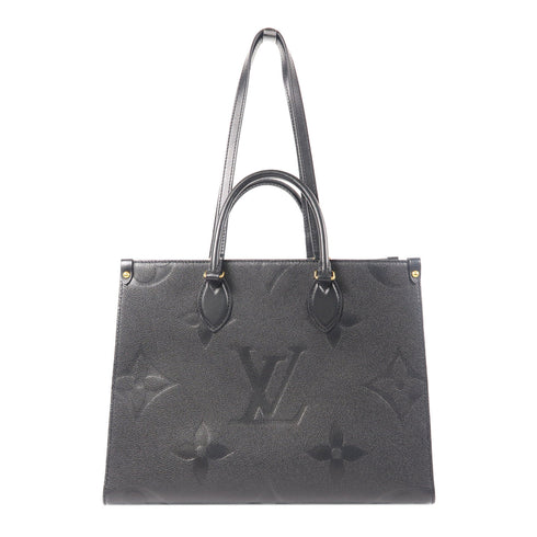 LOUIS VUITTON LV GHW On The Go 2 Way Bag M45595 Monogram Empreinte Black v1