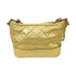 CHANEL Quilted CC Gabrielle Small Chain Shoulder Bag Aged Calfskin Gold Color