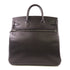 HERMES PHW Haut A Courroies 40 Tote Bag Handbag Evergrain Leather Noir Black