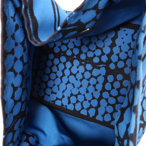 BOTTEGA VENETA BV Shoulder Tote Shoulder Bag Canvas Blue/Black