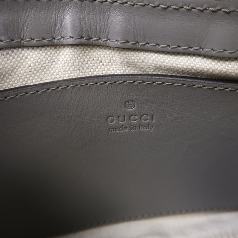 GUCCI GG GHW GG Matelasse Shoulder Bag 735049 Calfskin Leather Grey