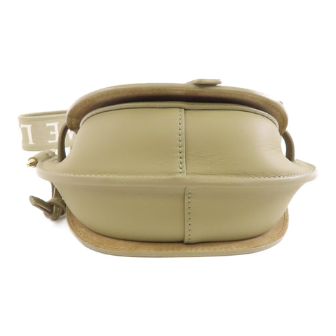 LOEWE GHW Mini Gate Shoulder Bag Clafskin Leather Beige