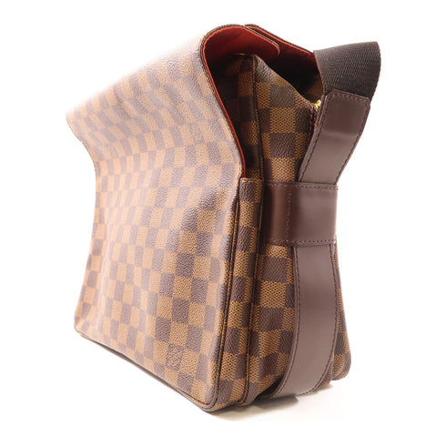 LOUIS VUITTON LV GHW Naviglio Shoulder Bag N45255 Damier Brown v1