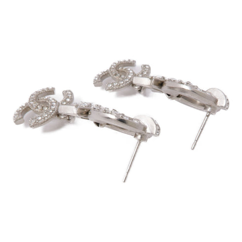 CHANEL CC Earrings Accessories Metal/PVC Silver