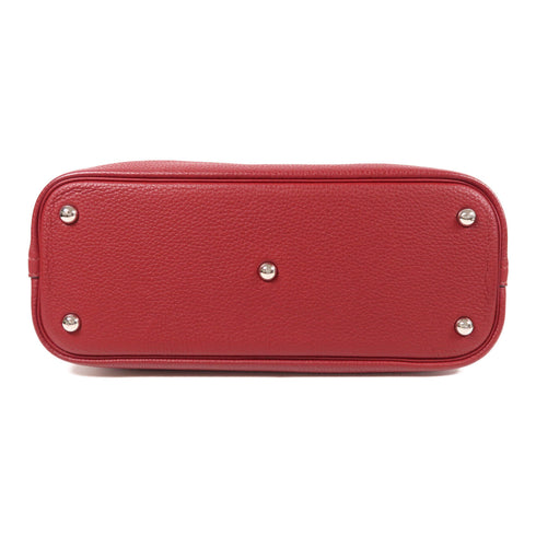 HERMES PHW Bolide 31 2 Way Shoulder Bag Taurillon Clemence Leather Rouge Vif