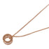 BVLGARI B-Zero1 Necklace 18K Pink Gold Ceramic Gold/White