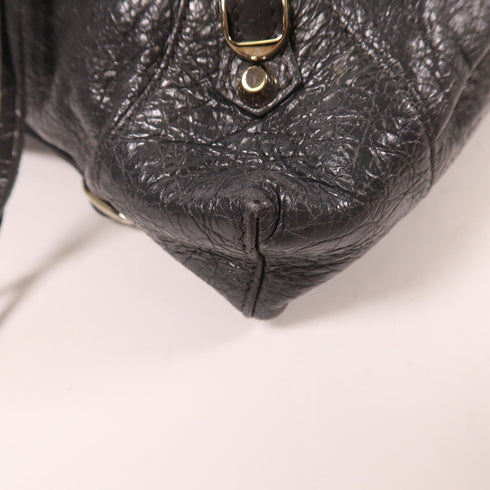 BALENCIAGA SHW Backpack Rucksack 399344 Calfskin Leather Gray Grey