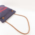 HERMES PHW Aline Shoulder Bag Cotton/Calfskin Leather Navy