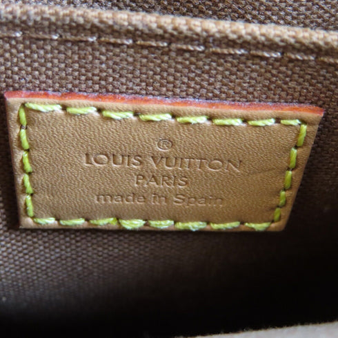 LOUIS VUITTON LV Petit Sac Plat 2 Way Shoulder Bag Handbag M69442 Monogram Brown v1