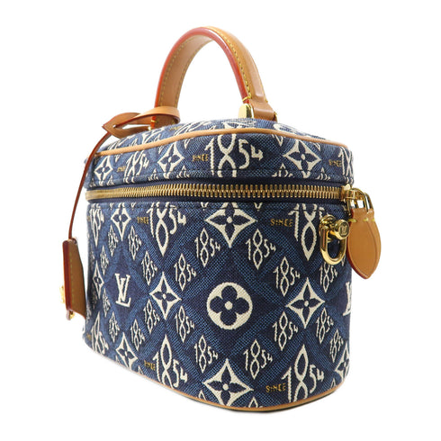 LOUIS VUITTON GHW Since 1854 Vanity NV 2 Way Bag M57403 Monogram Jacquard Blue