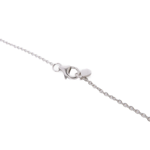 JEWELRY Ruby Sapphire Diamond Necklace 18K White Gold