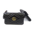 GUCCI GG GHW GG Marmont Belt Bag Belt Size 85 Calfskin Leather Black