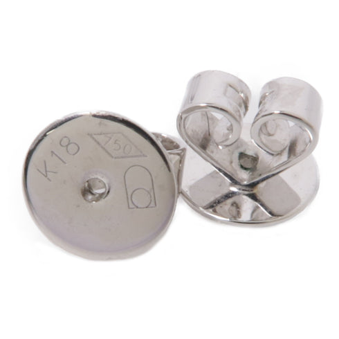 JEWELRY Ruby Diamond Earrings 18K White Gold