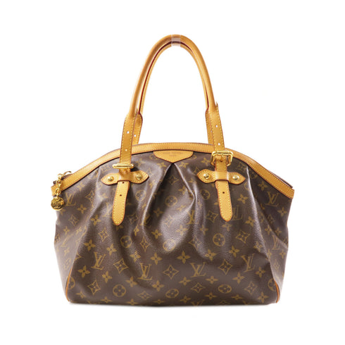 LOUIS VUITTON LV GHW Tivoli GM Shoulder Bag M40144 Monogram Brown v6