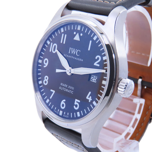 IWC Pilot Mark XVIII Edition Automatic Watch IW327003 Stainless Steel Brown