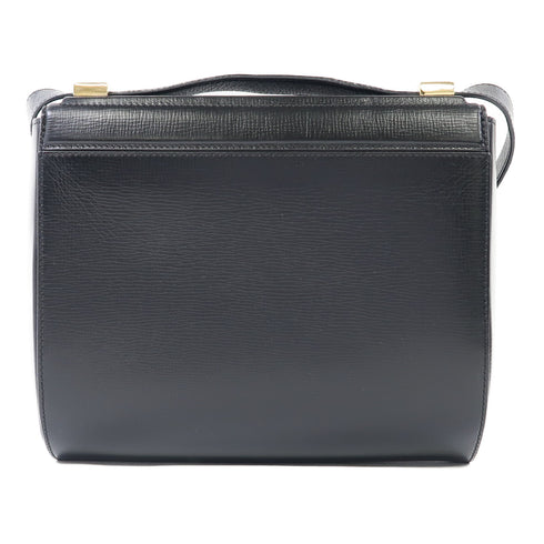 GIVENCHY GHW Pandora Box Shoulder Bag Calfskin Leather Black