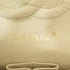 CHANEL Quilted CC GHW Matelasse Flap Chain Shoulder Bag Leather Beige