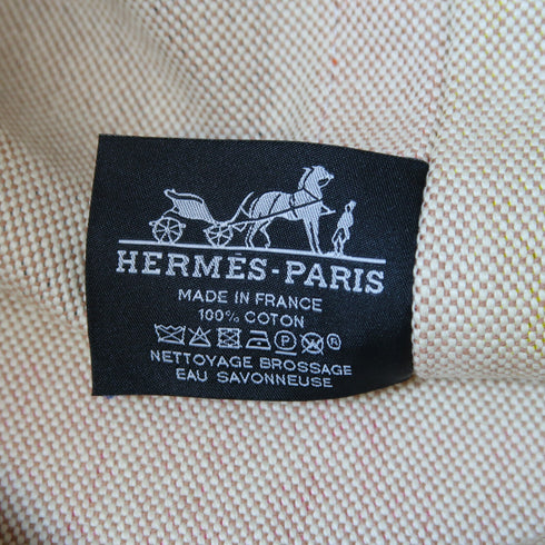 HERMES PHW Carre Taquin Shoulder Bag Canvas Multicolor