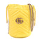 GUCCI SHW GG Marmont Mini Bucket Shoulder Bag Crossbody Calfskin 575163 Yellow