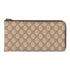 GUCCI GG Clutch Bag Pouch Coated Canvas Brown