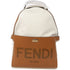 FENDI SHW Backpack Rucksack 7VZ053 AFBD Canvas Leather White Brown