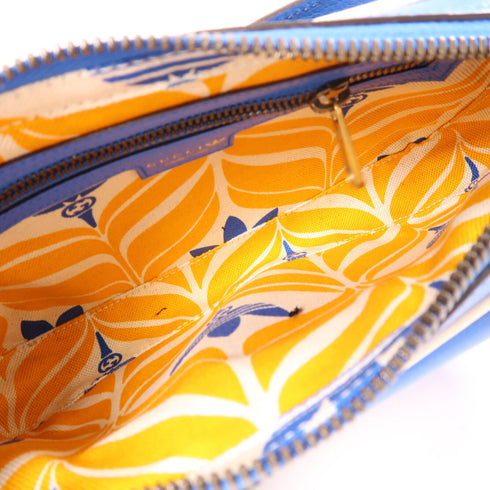 GUCCI GG Gucci X Adidas Waist Bag 722141 Leather Blue/White