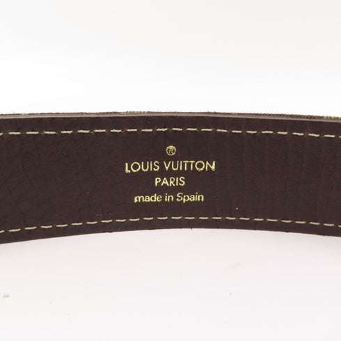 LOUIS VUITTON LV GHW Belt Monogram Mini Lin Leather Brown