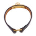 HERMES GHW Rivale Mini Bracelet Bangle Swift Leather Black