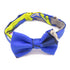 HERMES Mini Ribbon Bow Tie Silk Blue