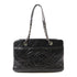 CHANEL CC SHW Chain Shoulder Handbag Calfskin Leather Black