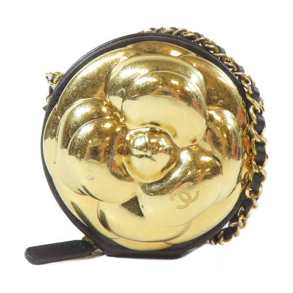 CHANEL Quilted CC GHW Chain Shoulder Crossbody Bag Calfskin Leather Black