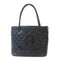 CHANEL Quilted CC Medallion Tote Bag Shoulder Bag Calfskin Leather Black