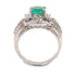 Fine Jewelry 1.27ct Emerald 1.13ct Diamond Ring US#5.75 18K White Gold