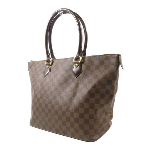 LOUIS VUITTON LV GHW Saleya MM Shoulder Tote Bag N51182 Damier Brown v1