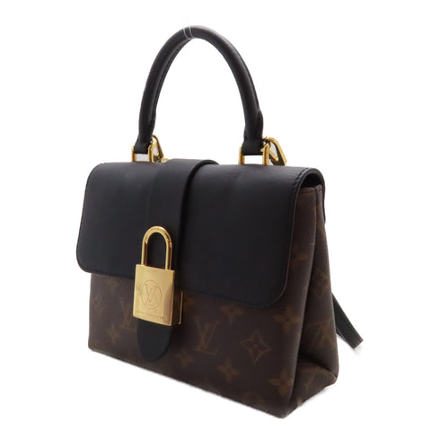 LOUIS VUITTON LV GHW Locky BB 2 Way Shoulder Bag M44141 Monogram Black Brown