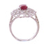 FINE JEWELRY 1.37ct Ruby 1.03ct Diamond Ring US#5.75 PT950 Platinum