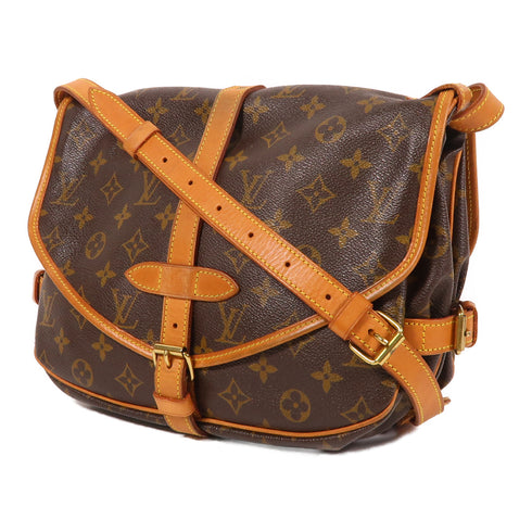 LOUIS VUITTON LV GHW Saumer 30 Shoulder Bag M42256 Monogram Brown