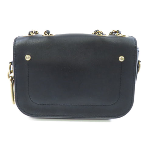 CHANEL Quilted CC GHW Chain Shoulder Bag Calfskin Leather Black