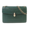 BVLGARI SHW Serpenti Forever Shoulder Bag Crossbody Calfskin Leather Green