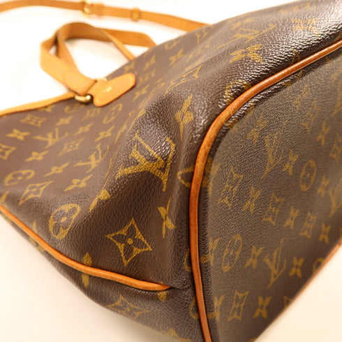 LOUIS VUITTON LV GHW Palermo PM 2 Way Shoulder Bag M40145 Monogram Brown v13