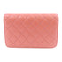 CHANEL Quilted CC GHW C19 WOC Wallet On Chain Shoulder Bag Lambskin Leather Pink